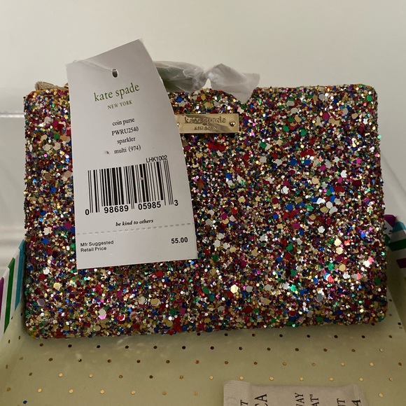 kate spade Handbags - Kate Spade Glitter Zip Coin Purse